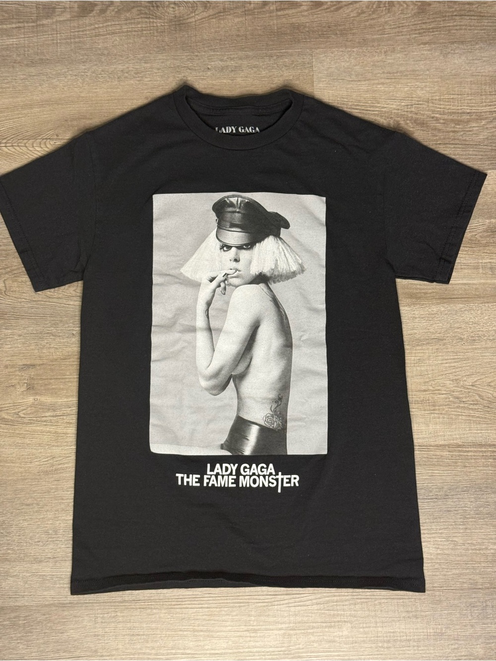 Lady Gaga Merch The Fame Monster Black Graphic Tee Size Small